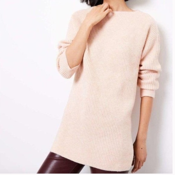 NEW Loft Ribbed Tunic Sweater  XS - Picture 1 of 2